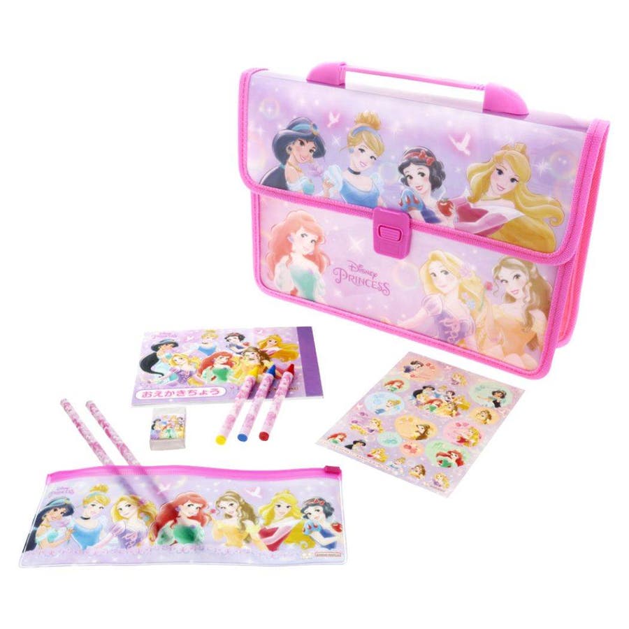 ディズニープリンセス 文房具セット ステーショナリーバッグ[品番