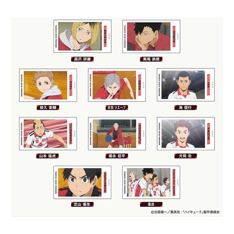 ハイキュー 缶バッジ アクリルバッジvol2[品番：BREW0133474