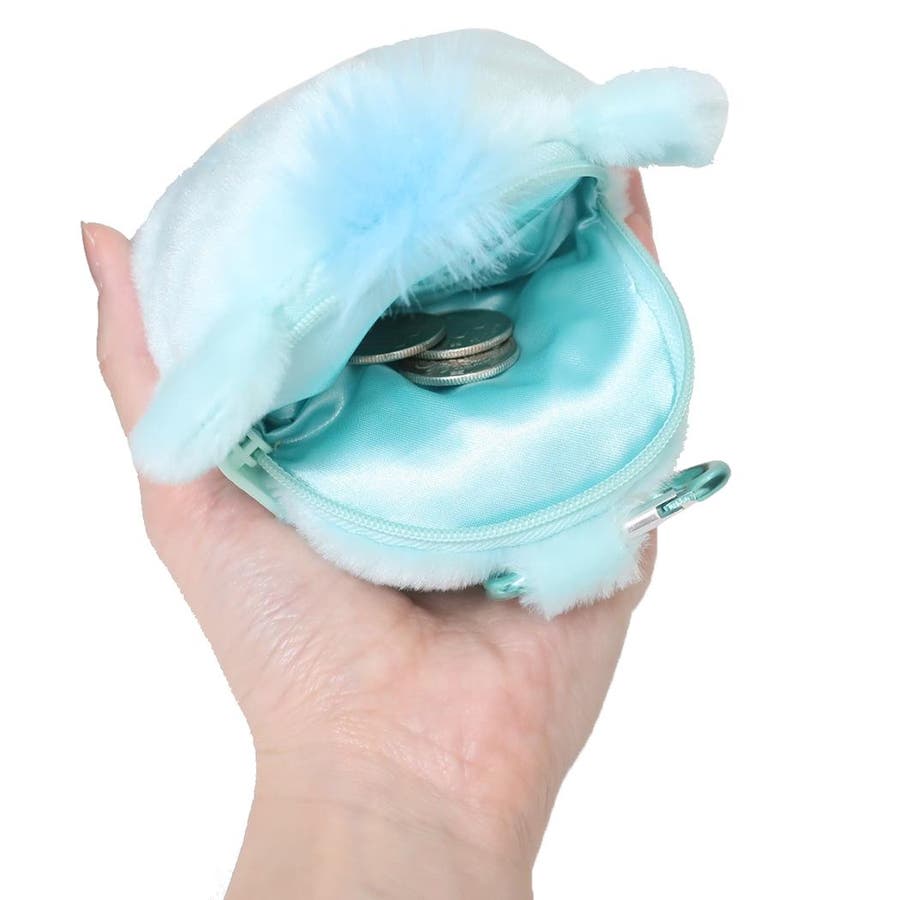 ケアベア ミニポーチ カラビナ付きぬいぐるみファスナーポーチ[品番