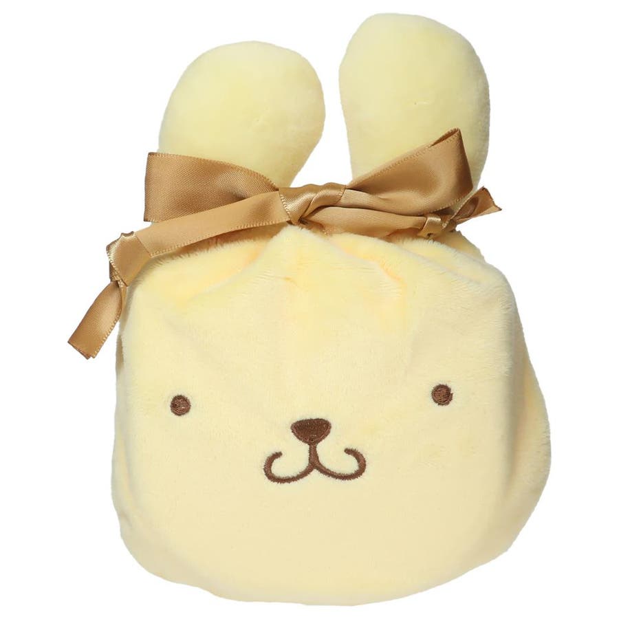 ポムポムプリン 巾着袋 みみむすび巾着[品番：BREW0145952