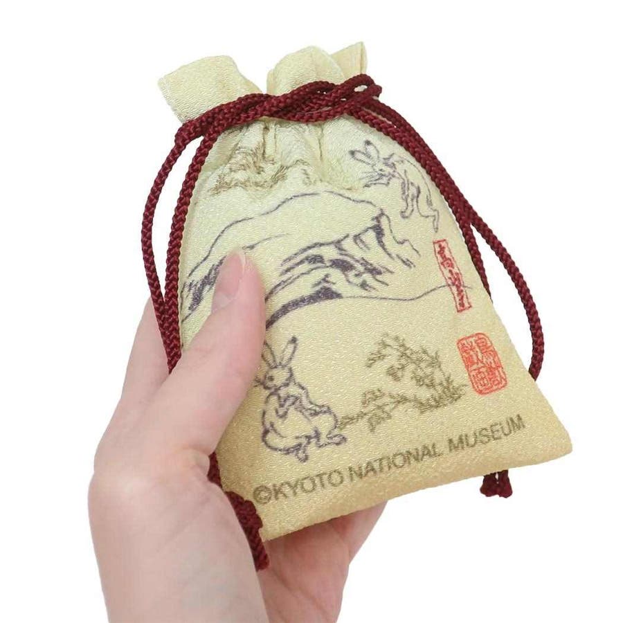 鳥獣戯画Xトラりん ミニ巾着袋 豆巾着[品番：BREW0154849