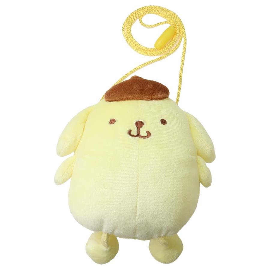 ポムポムプリン ポシェット ぬいぐるみネックポーチ[品番