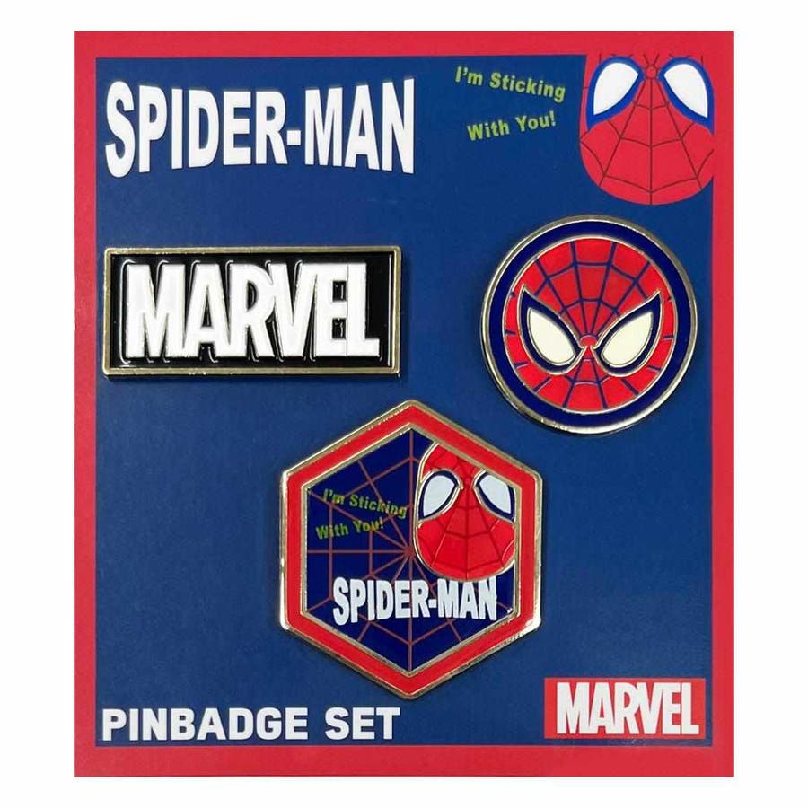 スパイダーマン ピンズ ピンバッジ3個セット[品番：BREW0169188