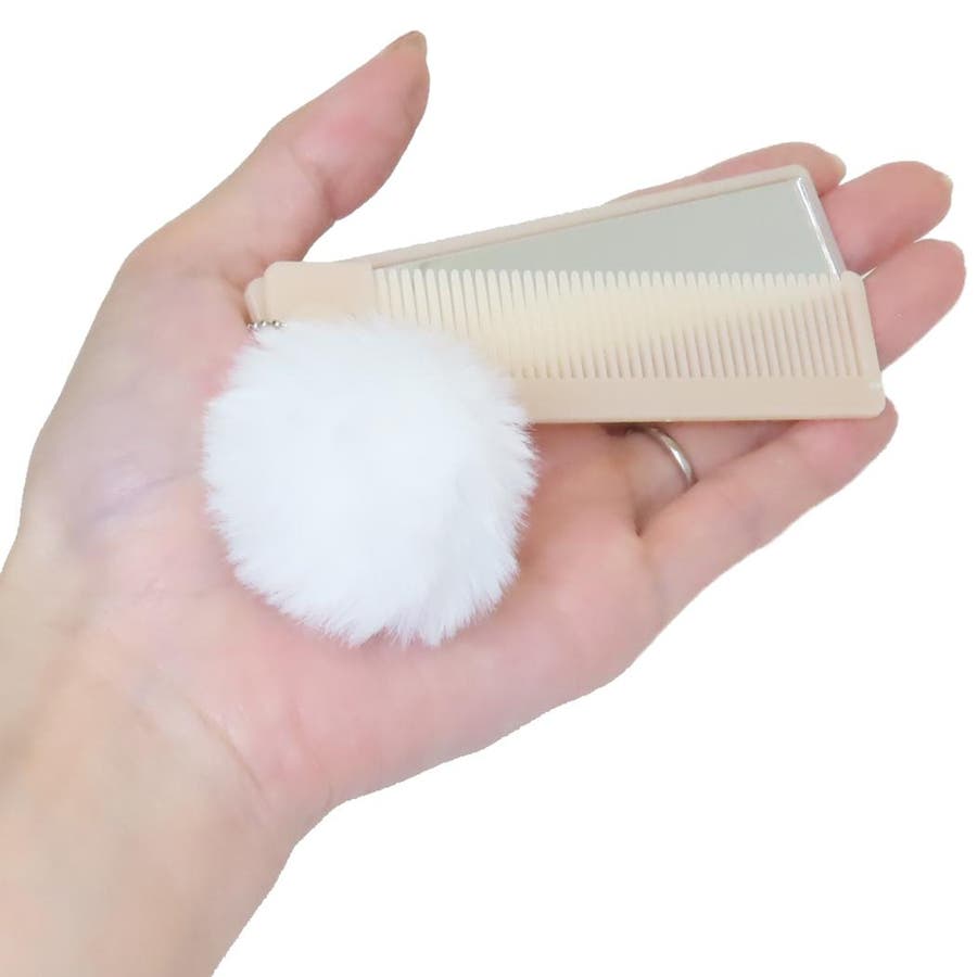 手鏡＆くし コスメスティック 2WAYミラーxコーム[品番：BREW0183642