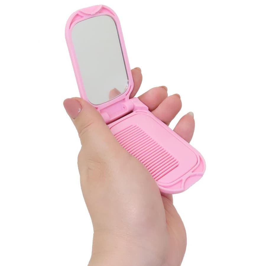 おねがいマイメロディ 携帯電話型ストラップ ミニミラー付 2005.2006年 マイメロディ 手鏡 ガラケー型コンパクトミラー[品番：BREW0188849