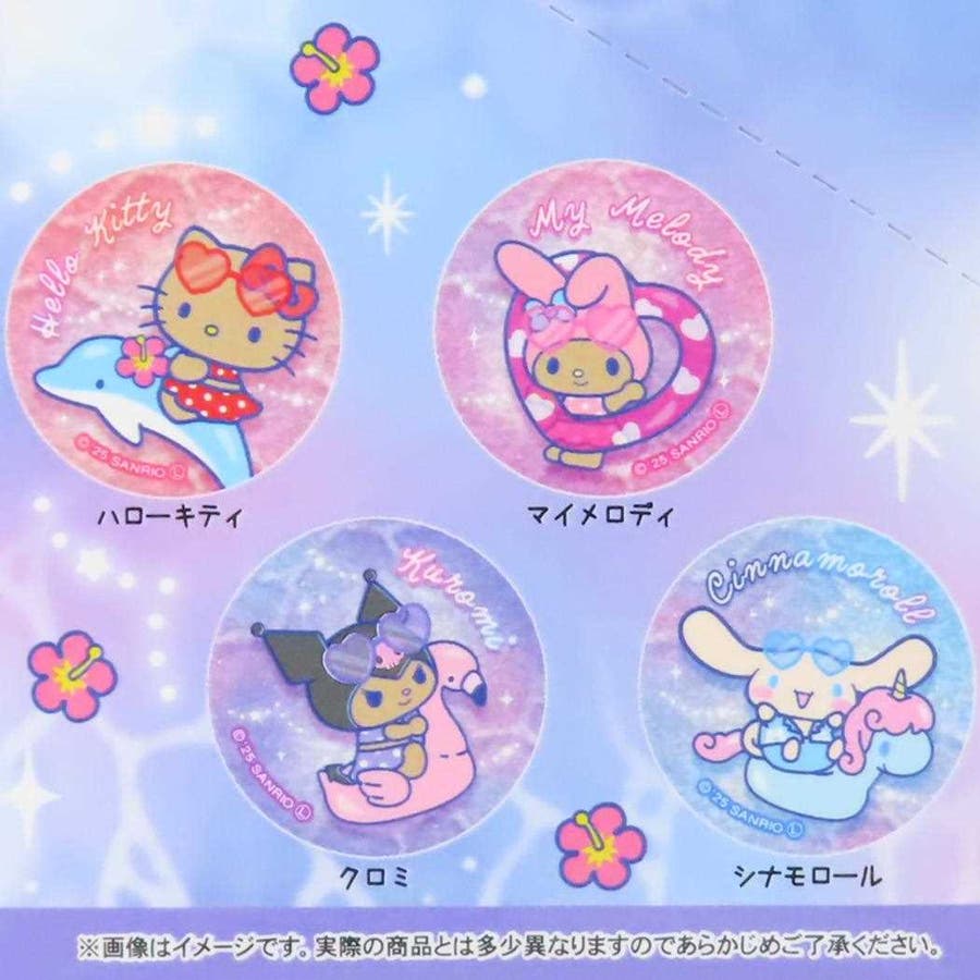 サンリオキャラクターズ 缶バッジ トレーディンググリッター缶バッジ