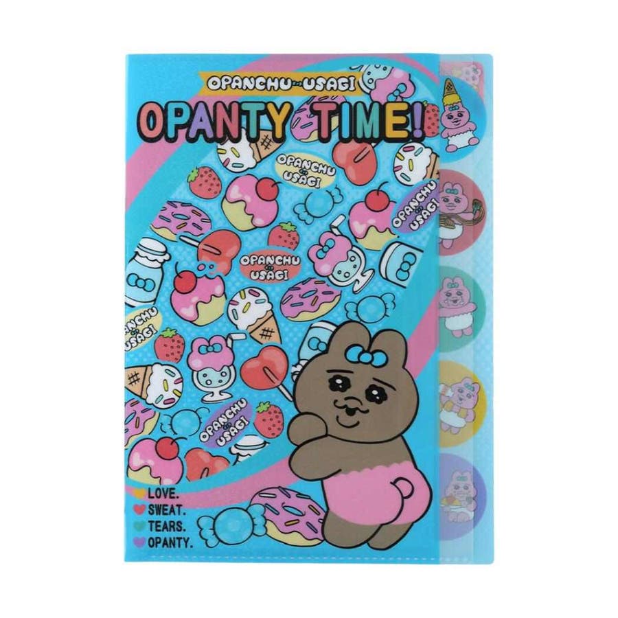 おぱんちゅうさぎ ポケットファイル ダイカットクリアファイル5P[品番