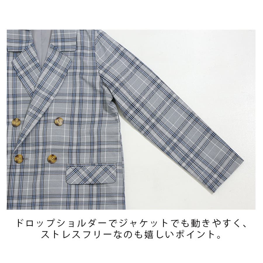 チェック柄ダブルテーラードジャケット レディース ファッション 春物 品番 Crcw Citrine Chakra シトリンチャクラ の レディースファッション通販 Shoplist ショップリスト