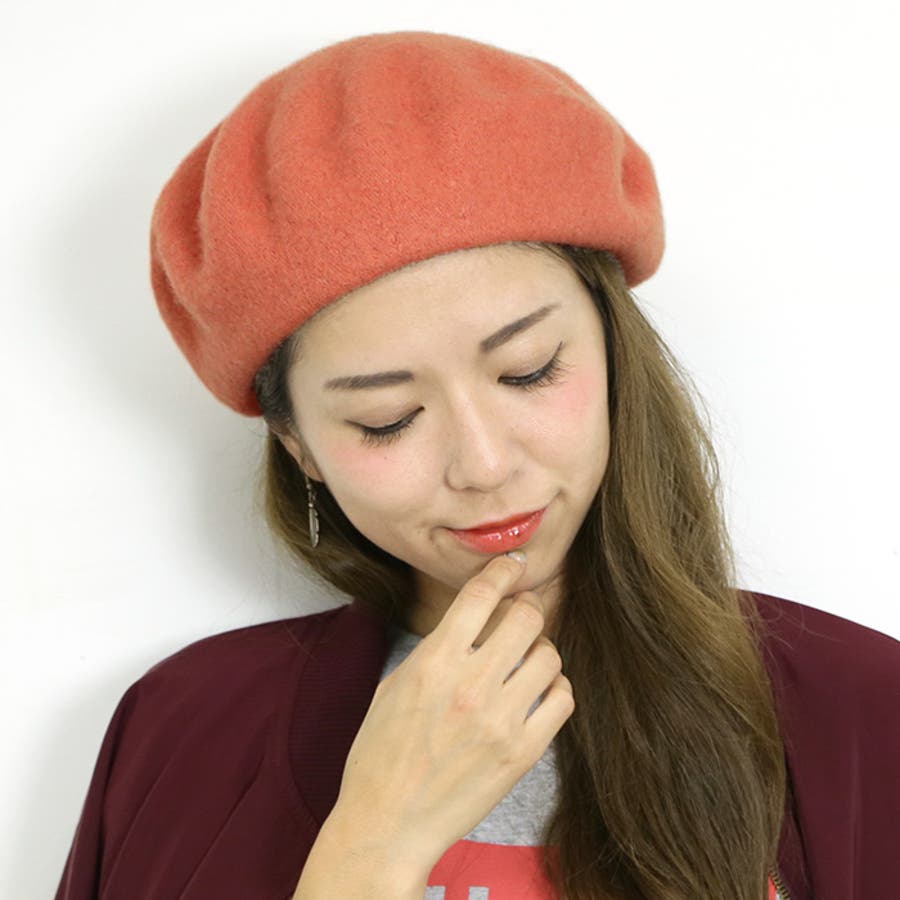 Barairo no Boushi ベレー帽 日本製 ハンドメイド バラ色の帽子