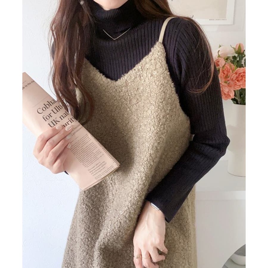 ♡新品♡ エブール ライトシルクウールキャミワンピース