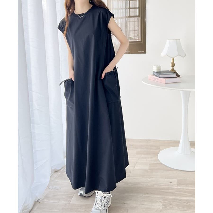 Long Dress Women's Embossed Maxi Length Flared Easy Care