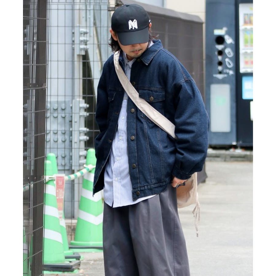 JAVAジャバコラボ》ゆるっとラフシルエット 裏キルティングBigデニムJK