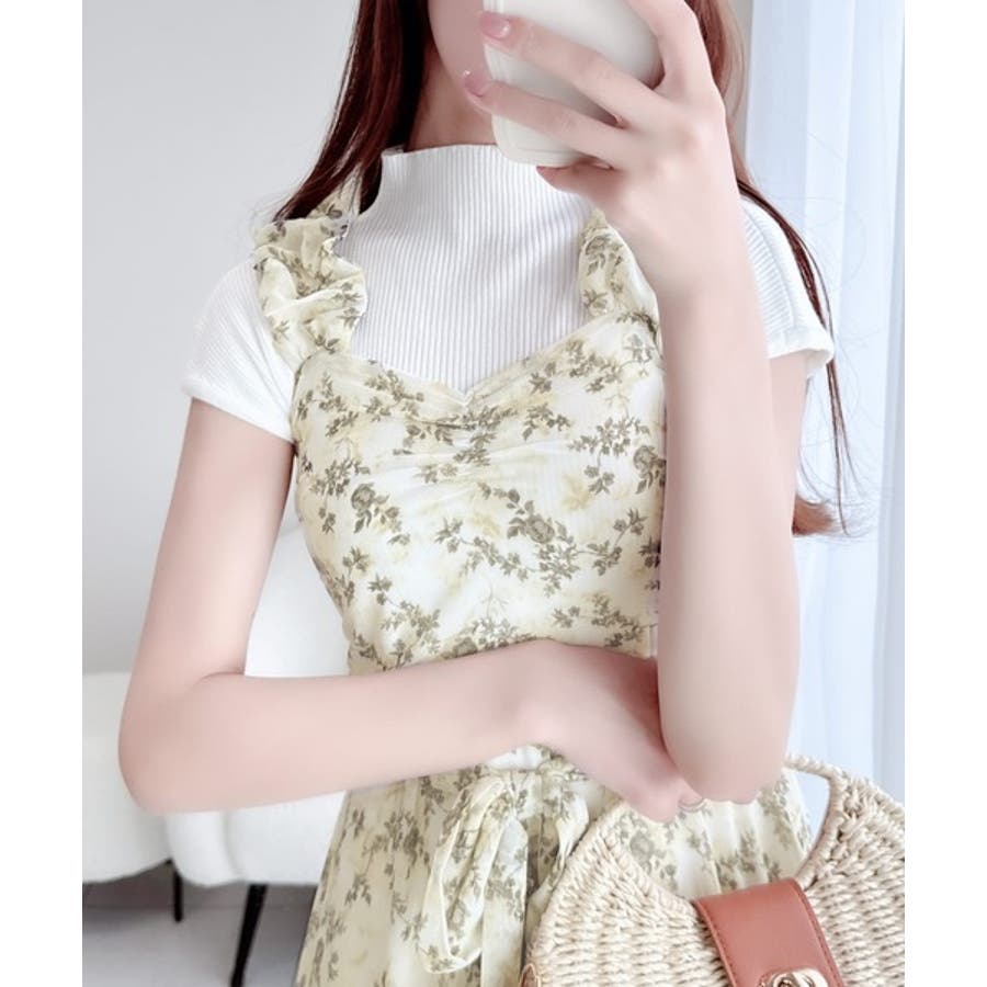 存在感抜群の主役級item。花柄シフォンバルーンキャミワンピース 存在感抜群の主役級item。花柄シフォンバルーンキャミワンピース