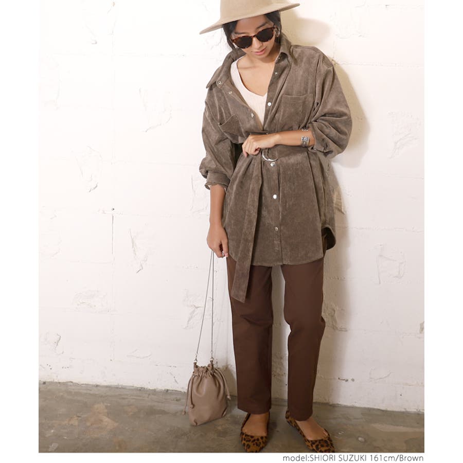 コズ CO's コーデュロイロングシャツ