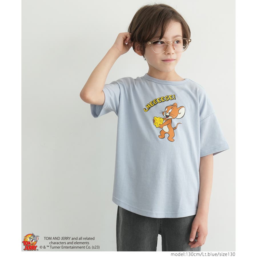 キッズ トムアンドジェリーデザイン 半袖Tシャツ[品番