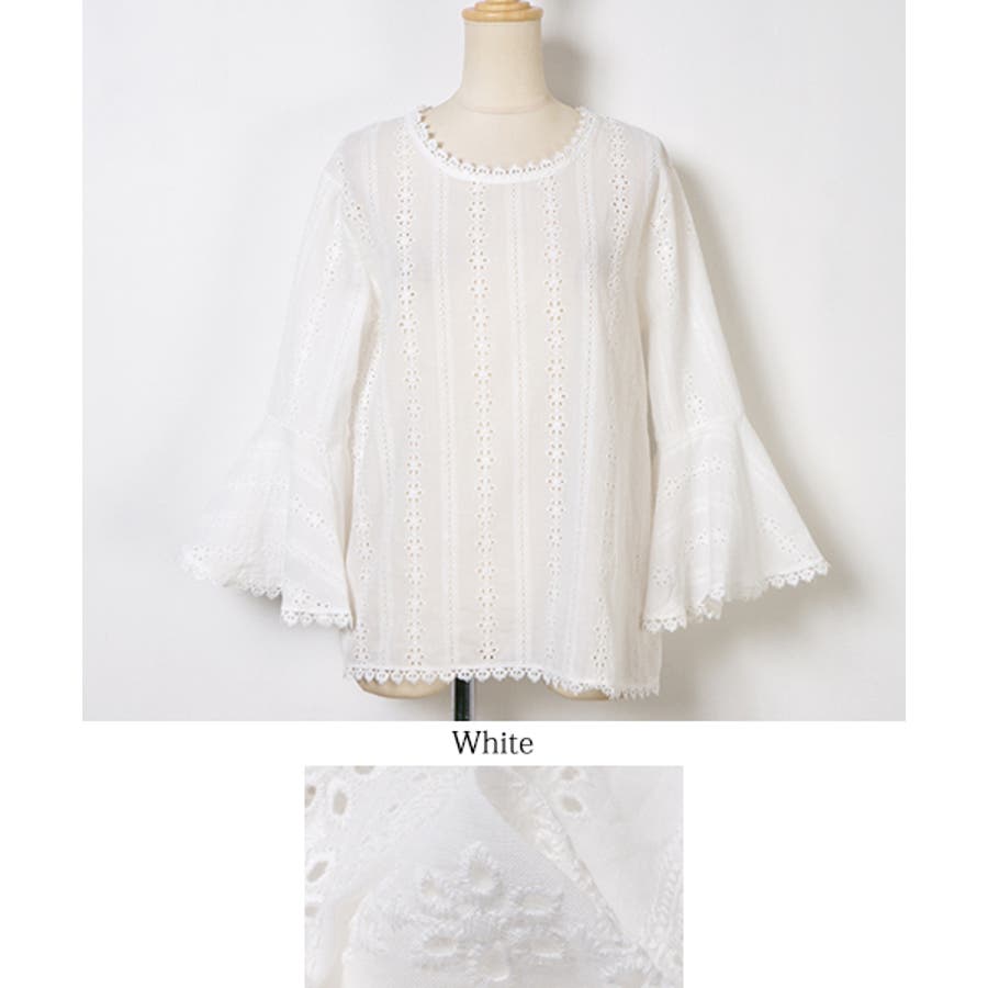 美品♬ヌキテパ フレアスリーブピンタックレースブラウス 美品♬ヌキテパ フレアスリーブピンタックレースブラウス