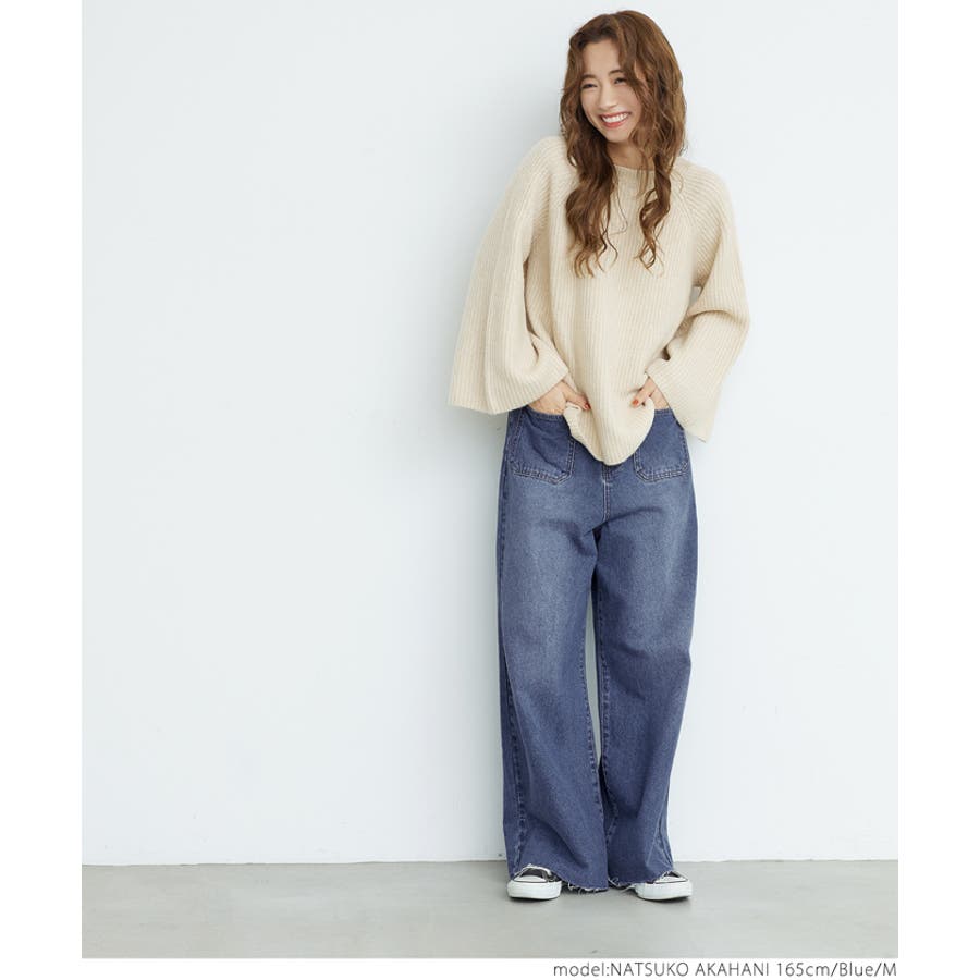 ワイドバギーデニム レディース フロントポケット 品番 Pa Coca コカ のレディース ファッション通販 Shoplist ショップリスト