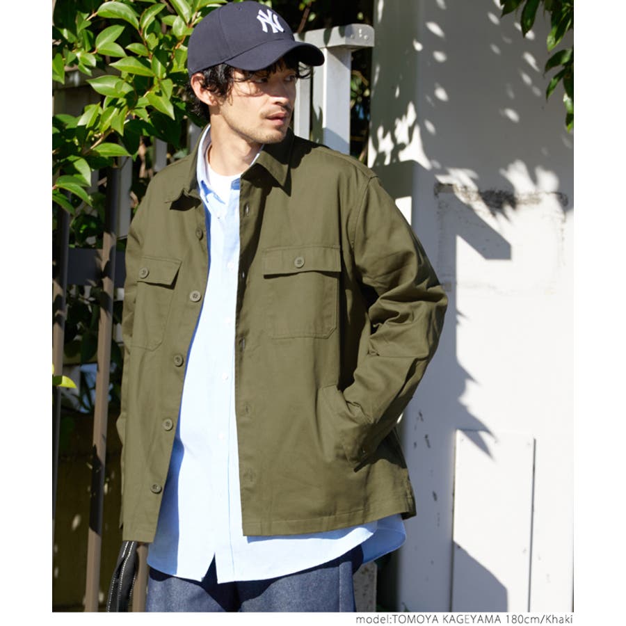 メンズ ミリタリーシャツジャケット[品番：PA000012192]｜coca（コカ）のメンズファッション通販｜SHOPLIST（ショップリスト）