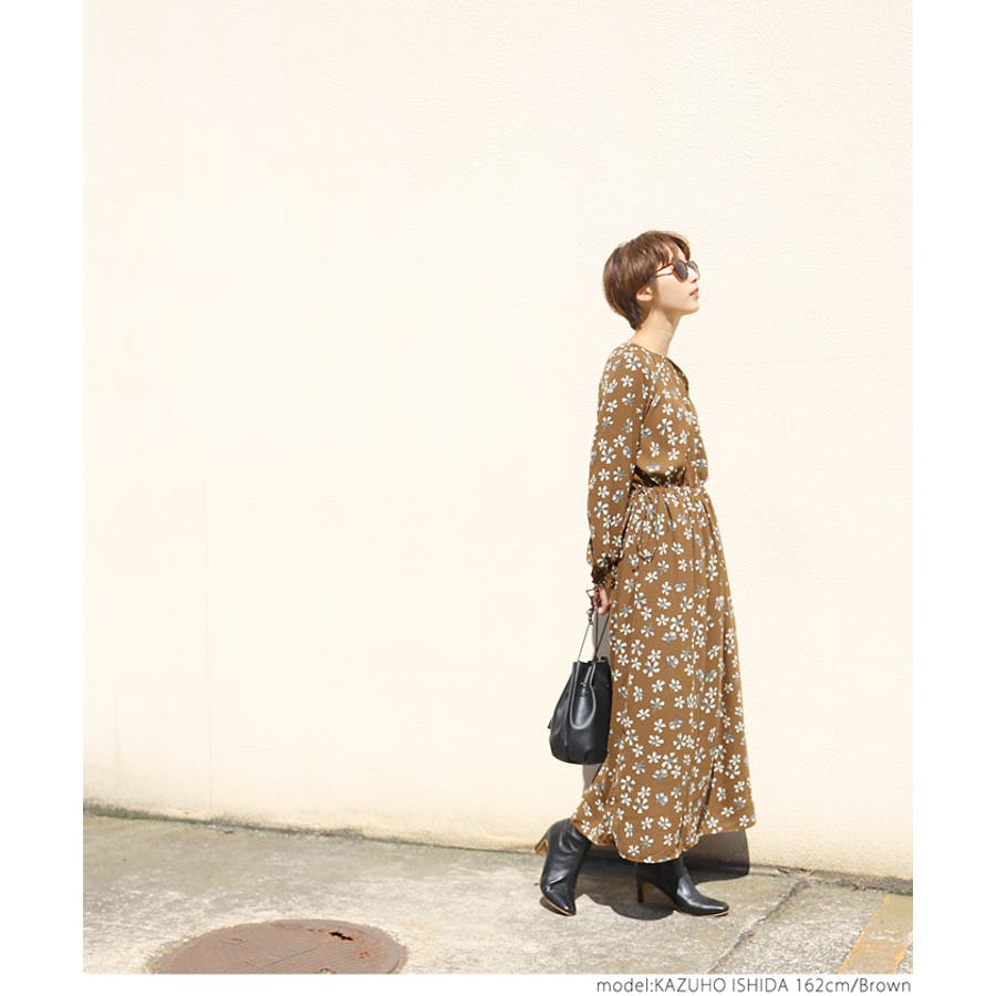 サイドリボンレトロ花柄バルーンスリーブワンピースcocaオリジナル 品番 Pa Coca コカ のレディースファッション通販 Shoplist ショップリスト