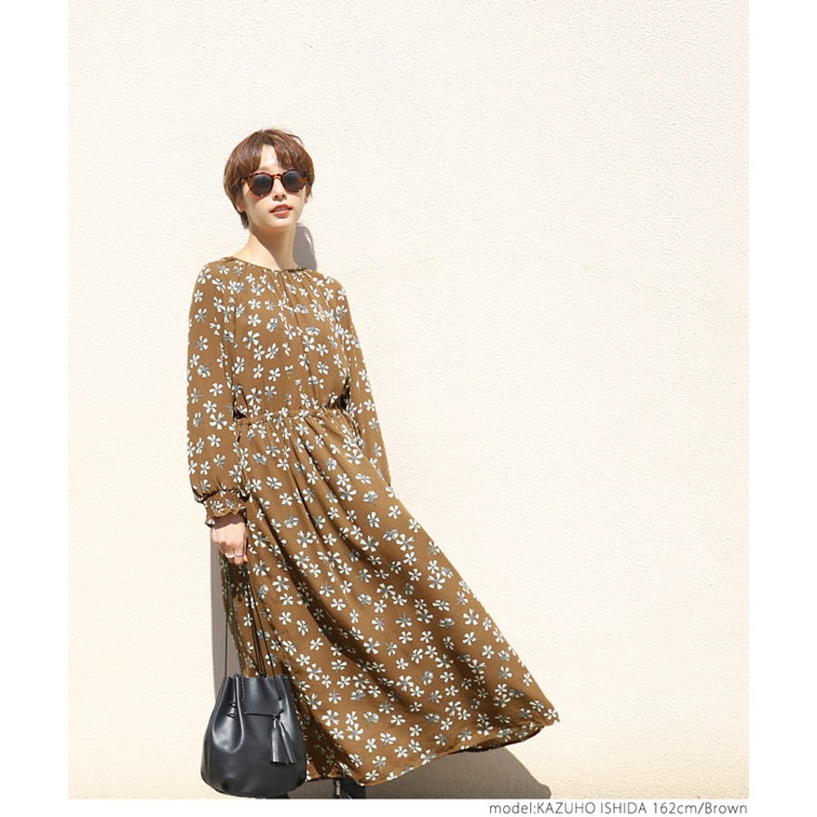 サイドリボンレトロ花柄バルーンスリーブワンピースcocaオリジナル 品番 Pa Coca コカ のレディースファッション通販 Shoplist ショップリスト