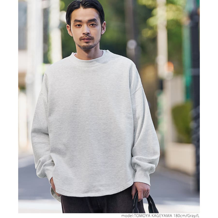 メンズ 裏起毛テールカットプルオーバー[品番：PA000012138