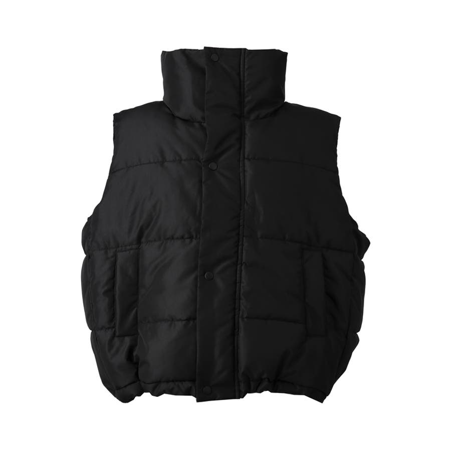 24914　IGNIO メンズ　中綿入りベスト　黒　サイズＭ 24914IGNIO メンズ中綿入りベスト黒サイズM