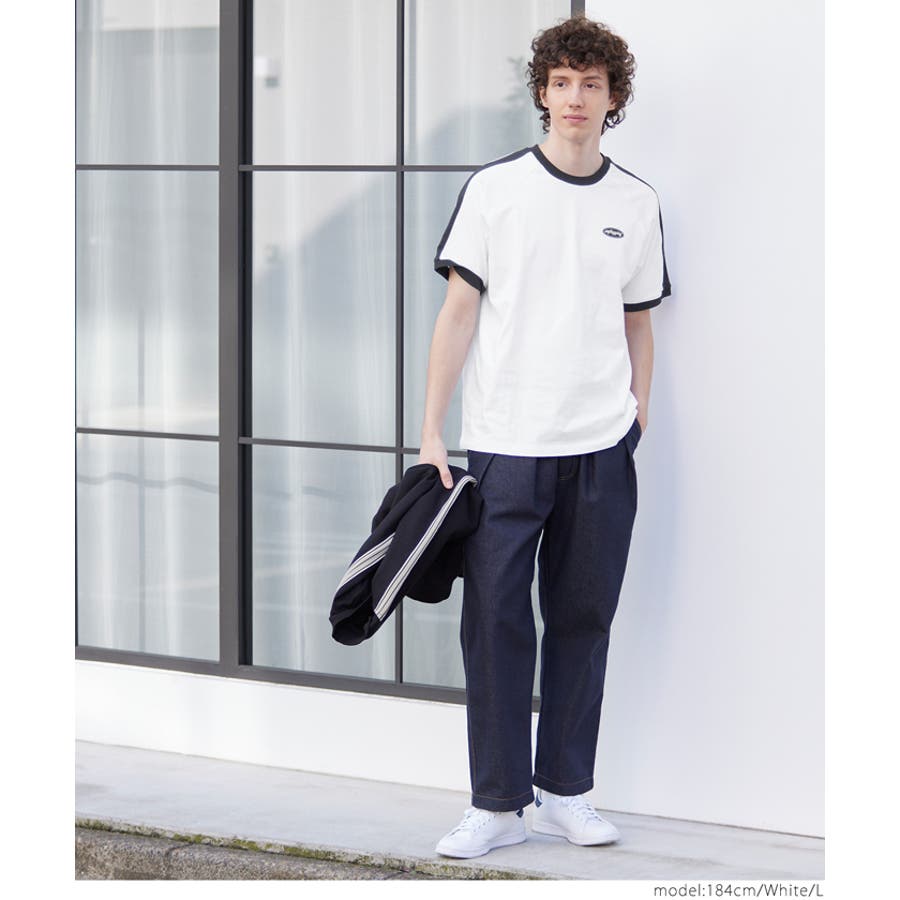 リンガーラインロゴラグランTシャツ メンズ[品番：PA000016792