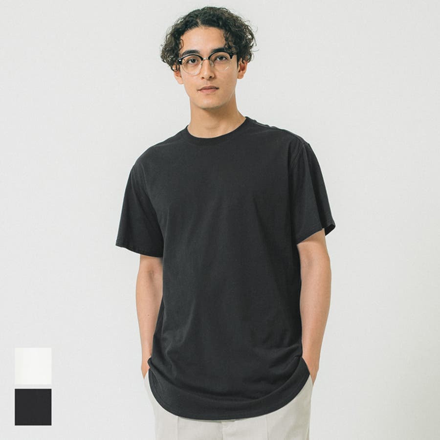 コットンロングフィットUネックTシャツ[品番：PA000014224]｜coca