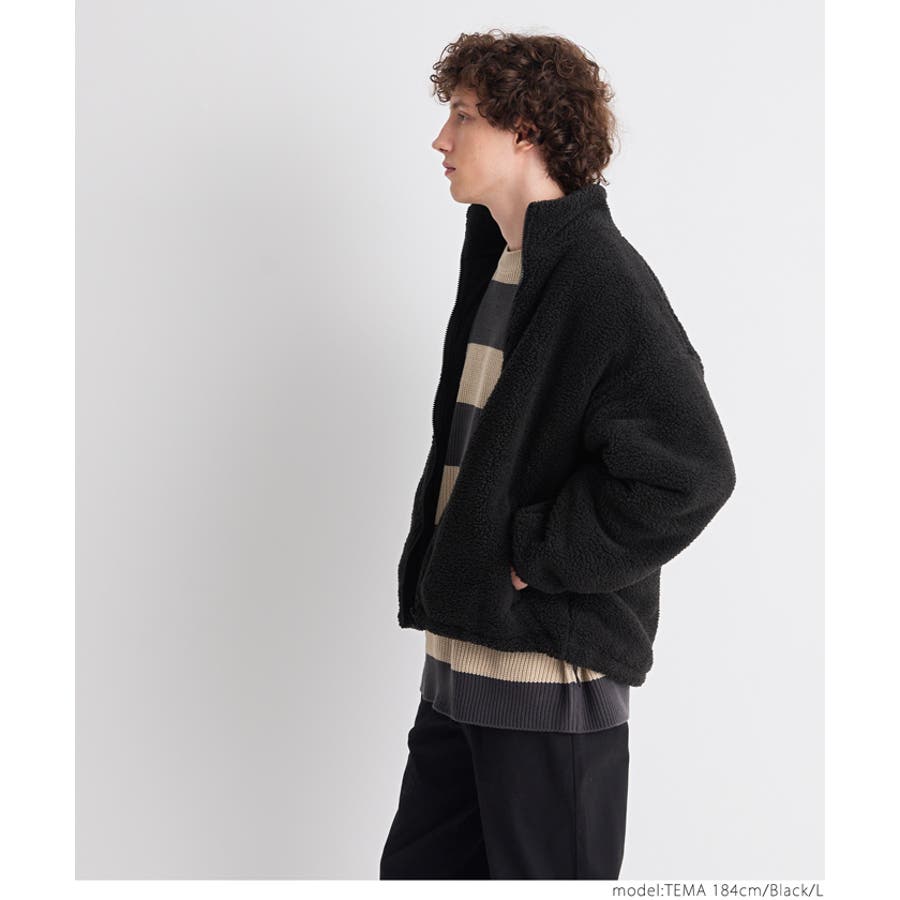 ジャケット・アウター koko_m ヴィンテージライクフェイクレザーカーコート/裏中綿