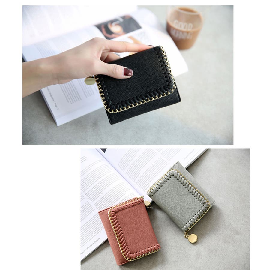 冬新作 チェーンミニウォレット 小物 財布 レディース ミニ財布