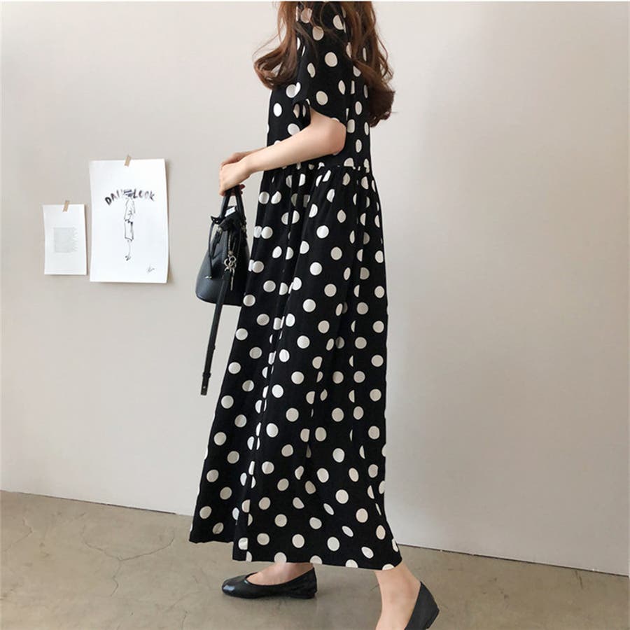 レディースSALE☆【BCBGMAXAZRIA】ドットマキシドレス