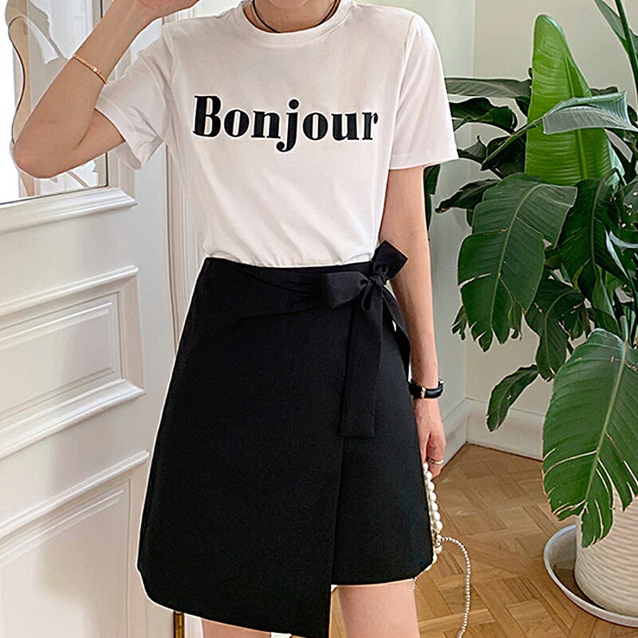 Tシャツレディース半袖 スカート上下セット セットアップ