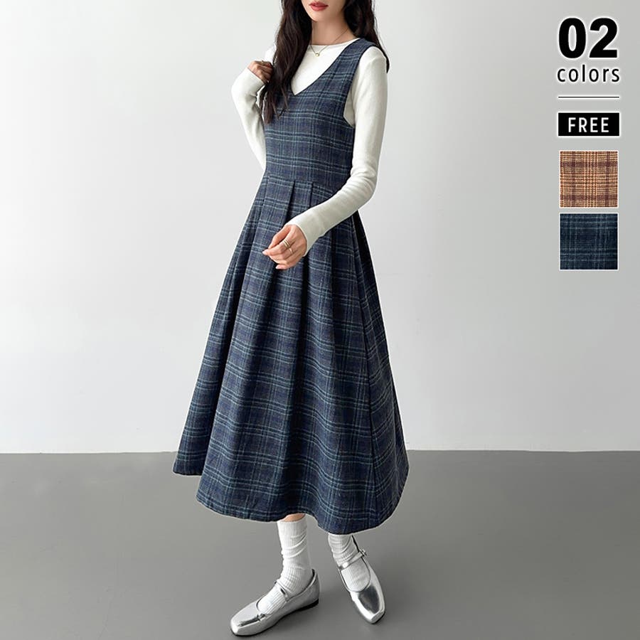 新品未使用◎ SOOR PLOOM チェックワンピース　8Y soor ploom チェック ワンピース 8/9y