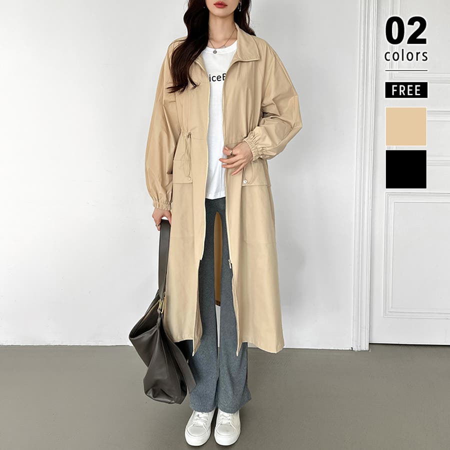 ロングコート アウター スプリングコート[品番：COCW0006276