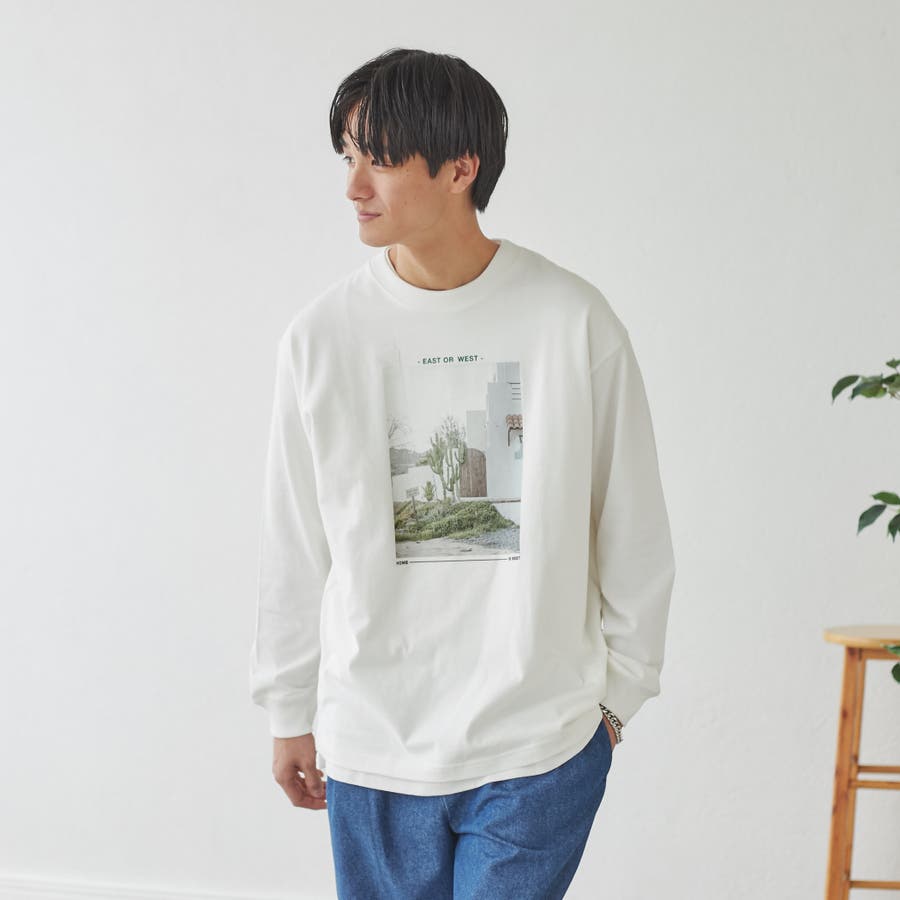 フォトプリントロングスリーブTシャツ[品番：COEW0004082]｜coen【men