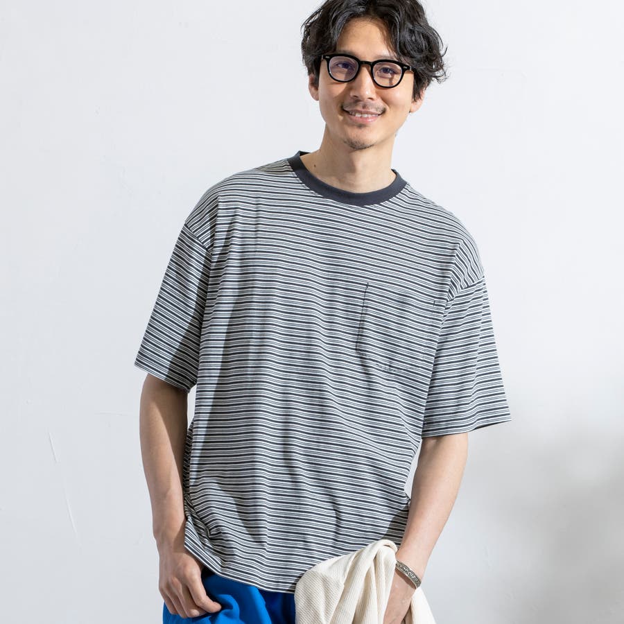 ミジンボーダーリンガーTシャツ[品番：COEW0003108]｜coen 