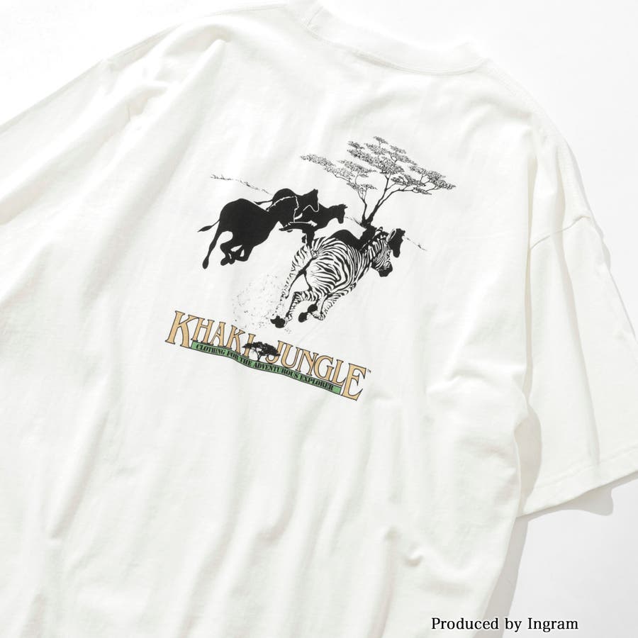 KHAKI JUNGLE（カーキジャングル）別注アニマルプリントTシャツ[品番