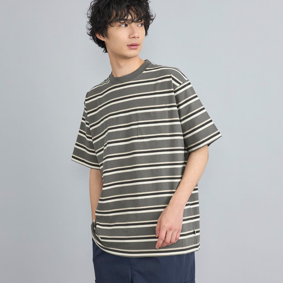 USAコットンマルチボーダーTシャツ[品番：COEW0005415]｜coen【men 