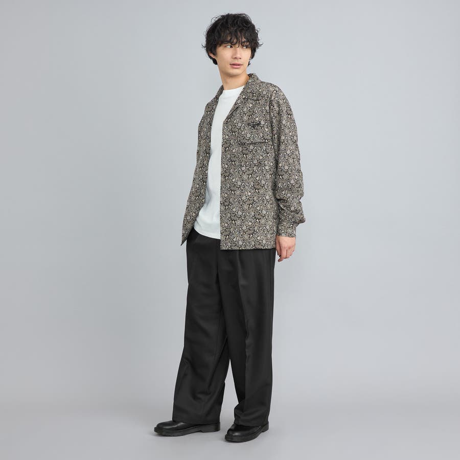 センタープレスポリツイルワイドスラックス[品番：COEW0005351