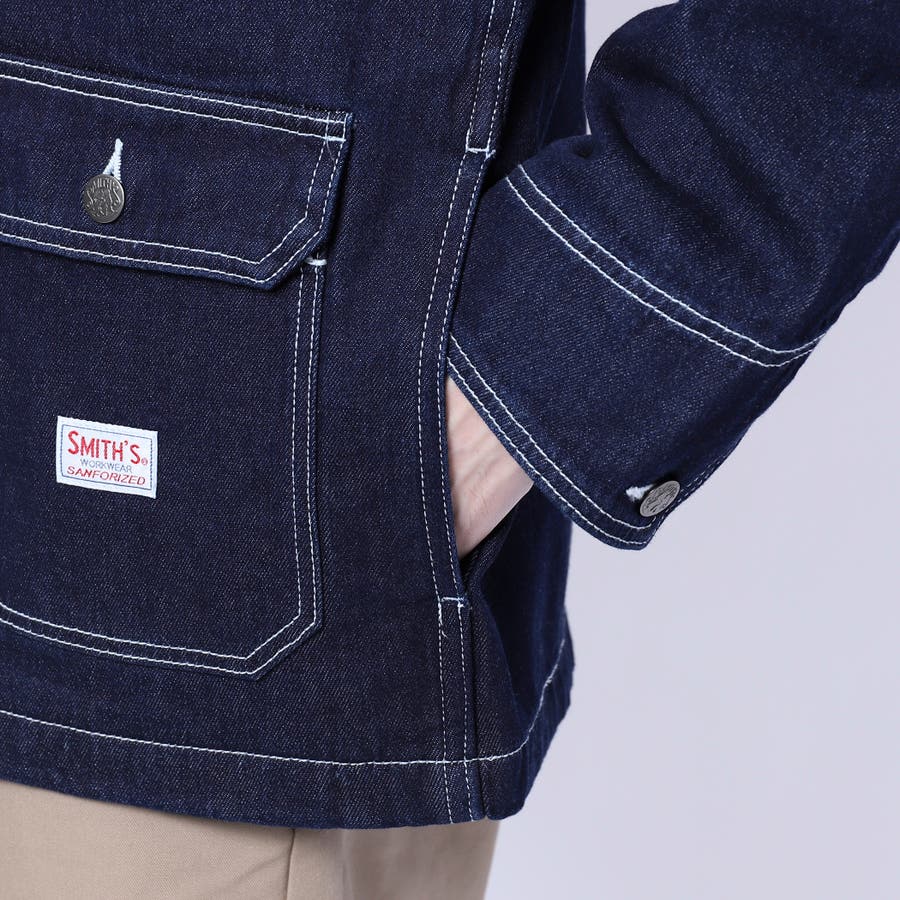 coen｜デニムカバーオールジャケット | Rakuten Fashion(楽天