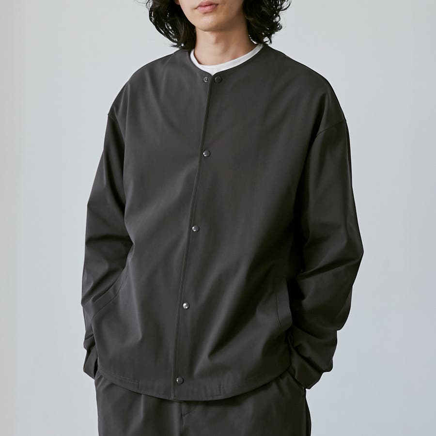 ATTACHMENT 23AW ノーカラーブルゾン 人気ブランドのメンズジャケット