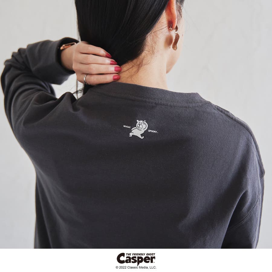 ユニセックス】Casper (キャスパー)別注プリントロングスリーブTシャツ