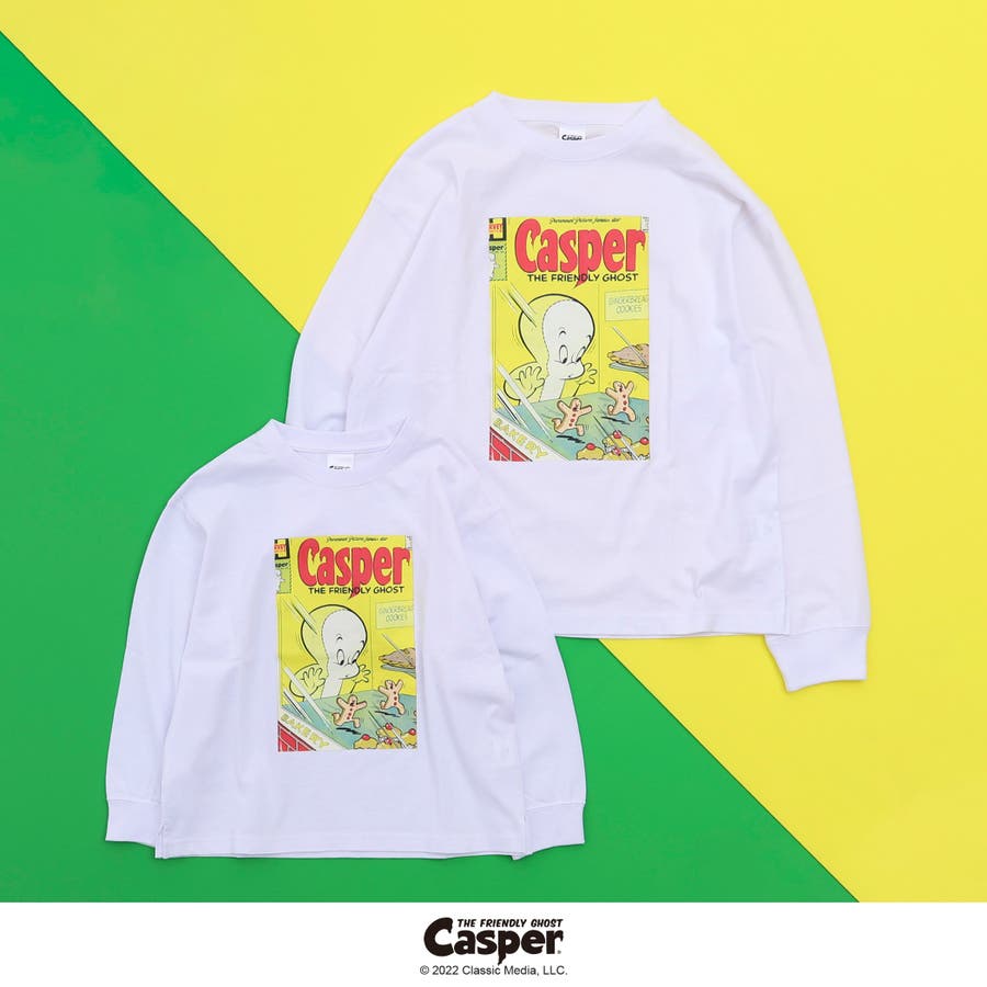 Casper 別注プリントロングスリーブTシャツ（WEB限定サイズ)[品番