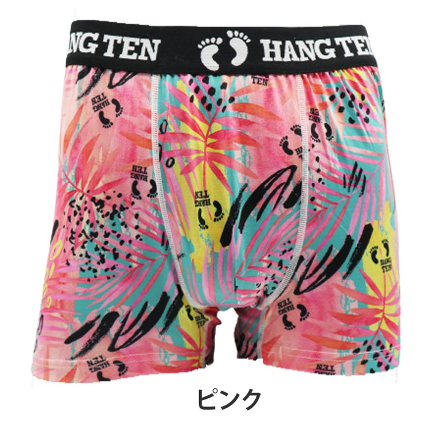 新品 HANG TEN(ハンテン) ボクサーパンツ L サイズ 全12枚 HANG TEN ポリエステルベア天 ボクサーパンツ 前閉じ M～L (ハンテン