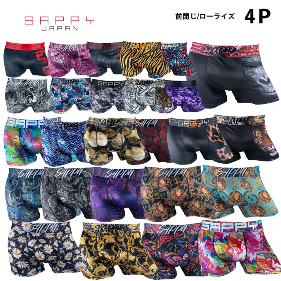 福袋4枚】SAPPYスペシャルアソート福袋ボクサーパンツ M L[品番 