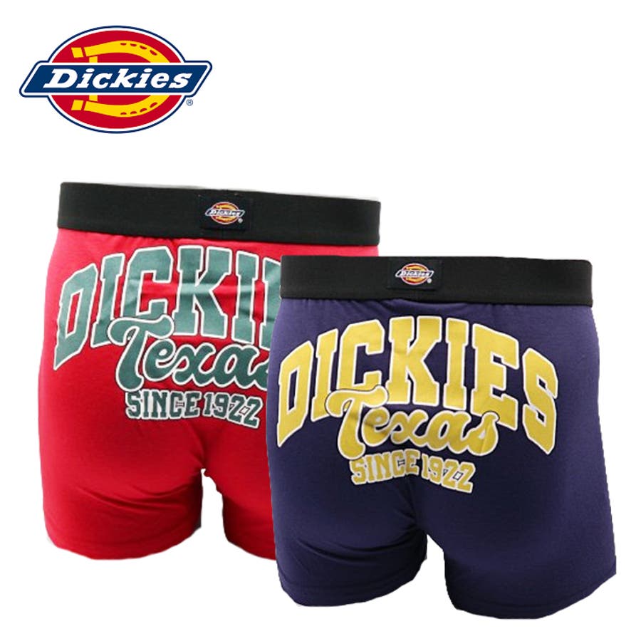 Dickies メンズ ボクサーパンツ バッグロゴ 単品 前閉じ ディッキーズ