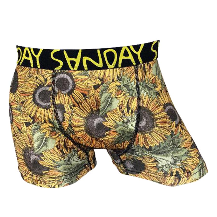 SANDAY-01 ボクサーパンツ ひまわり 前閉じ つるつる メンズ 下着
