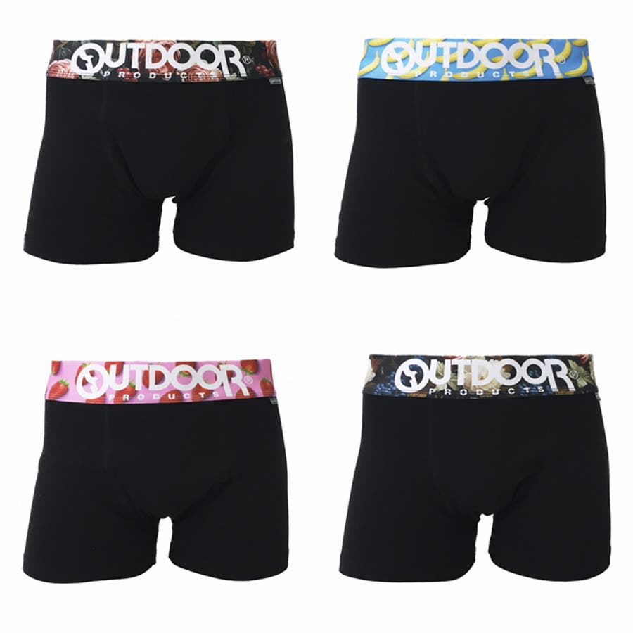 OUTDOORブラックフィットシリーズ ボクサーパンツ6枚組 メンズ