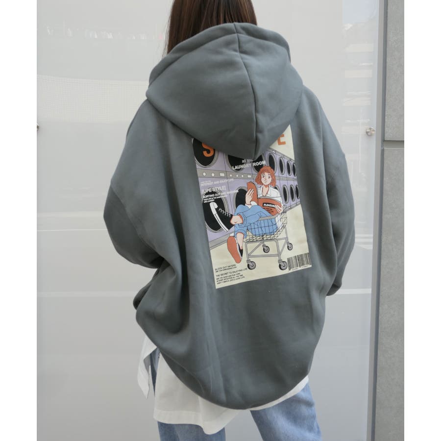 ランドリーガールプリントパーカー 品番 Triw Corners コーナーズ のレディースファッション通販 Shoplist ショップリスト