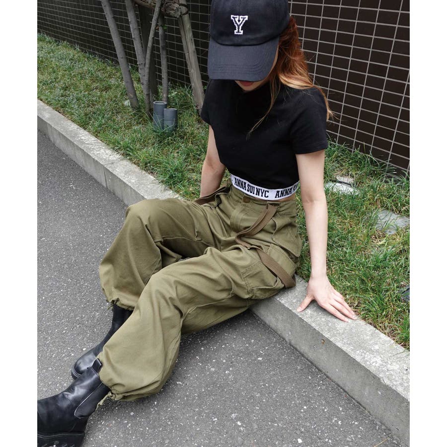 サスペンダー付きカーゴパンツ[品番：TRIW0003283]｜CORNERS